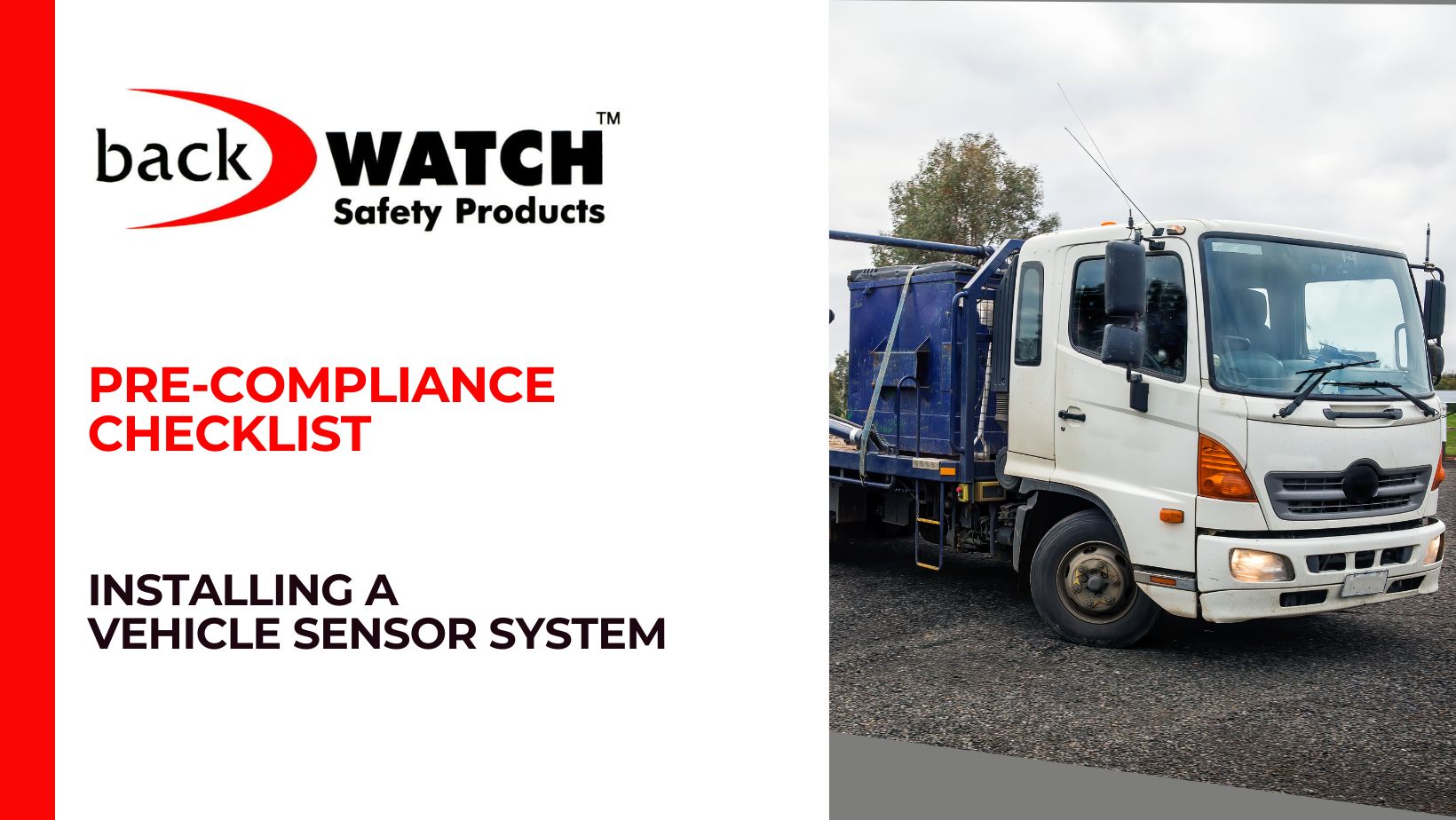 Pre-Compliance Checklist Installing a Vehicle Sensor System Blog